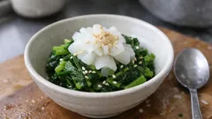 大根の花はおひたしに。レンジで手軽に作れる、ほろ苦さが心地いい春の副菜