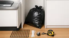 100均ワイヤーネットで作る隙間ゴミ箱収納 キャスター付きでキッチンがすっきり