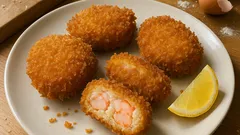 つなぎほぼなしでぷりぷり！刻み方2段階で食感が決まる海老カツの作り方