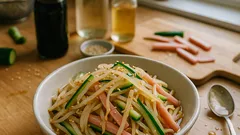 給食の味を家で再現：もやしの中華和えは“さっと茹でて水気をしぼる”だけで味が決まる