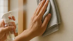 壁紙の黒ずみ・黄ばみをスッキリ落とす掃除術｜水拭きOKかの見分け方も解説