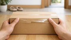 ダンボールはハサミなしで開けられる 親指でテープを浮かせる簡単なコツ