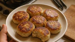 レンジで水切り＆野菜も一緒に：離乳食にやさしい豆腐ハンバーグの作り方