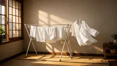 部屋干しの乾きが変わるコツはこれ 空気の通り道をつくる洗濯物の干し方