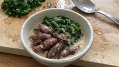 春の小鉢にちょうどいい、ホタルイカと春菊の酢味噌和え