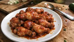 圧力鍋でやわらか、鶏手羽元のケチャップ煮を失敗なく作る簡単レシピ