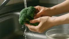 ブロッコリーの洗い方を簡単に、つぼみの奥の泥まで落とすコツ