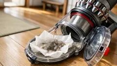 掃除機のフィルターに髪の毛が絡む悩みを軽くする、ドライシート活用術