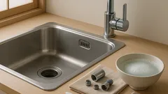 蛇口のザラつき水垢は泡で落とす、クエン酸→重曹の正しい順番と15分つけ置きのコツ