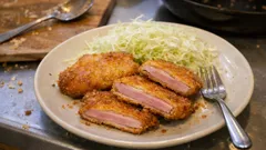 昔ながらのハムカツをおうちで—薄切りハムでサクッと軽く揚げる作り方